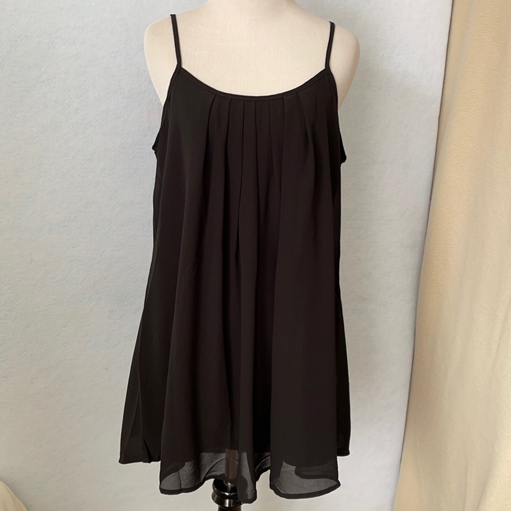Laksmi ChiffonSheer FrontPleat SwimsuitCover/Dress